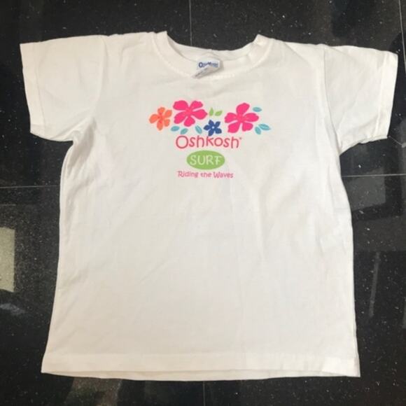 OshKosh B'gosh Other - OshKosh B’gosh Flowers Floral White Tee T-shirt 6x Top shirt